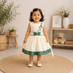 Boon Kids Girls Floral Embroidered Festive Dress For Kids