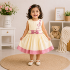 Boon Kids Girls Floral Embroidered Festive Dress For Kids