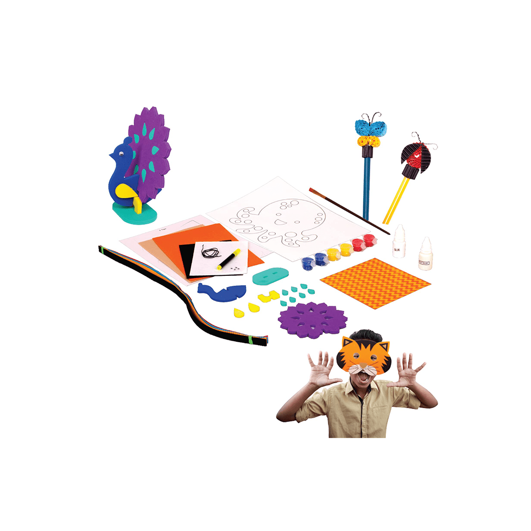 Funskool Art And Craft Kit Funskool Hanydcrafts FUNIMALS 5-in-1 Activity Kit (5 Years+)