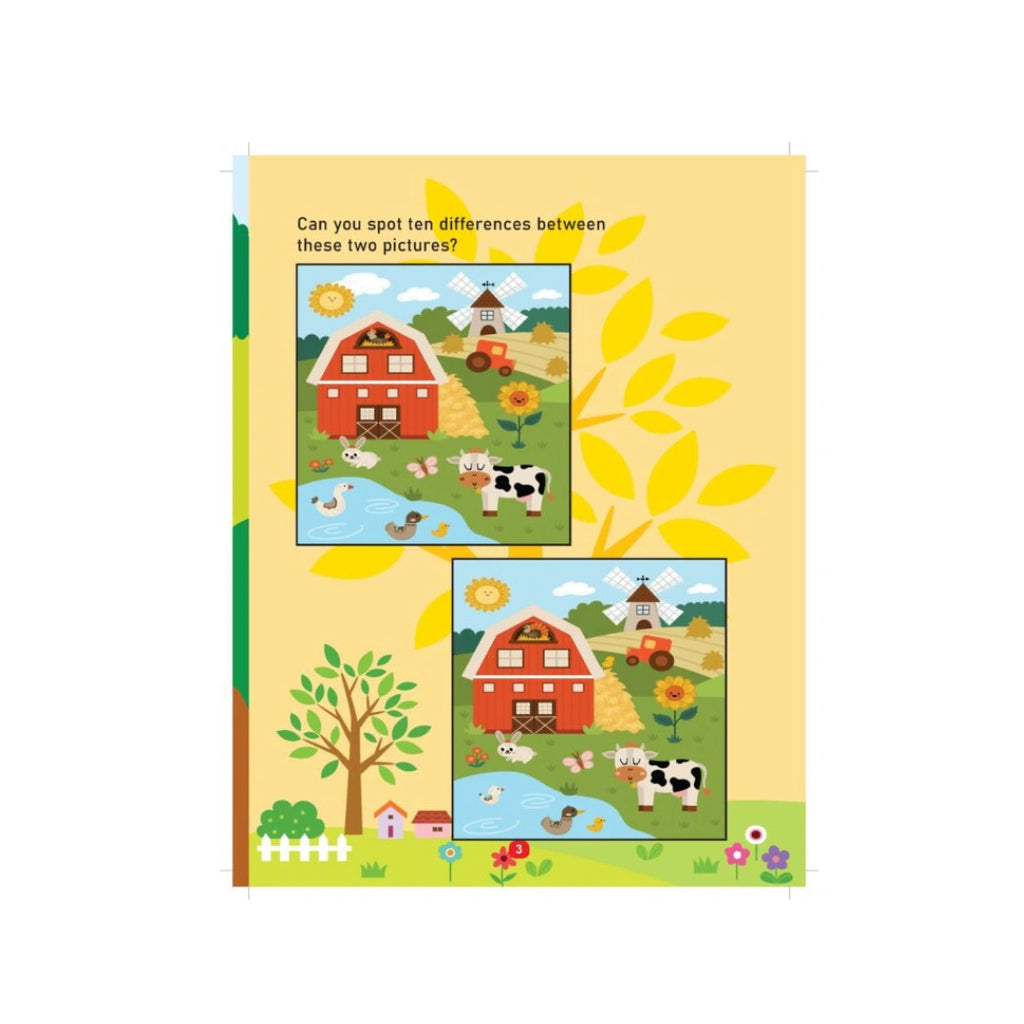 Farm themed kids activity book