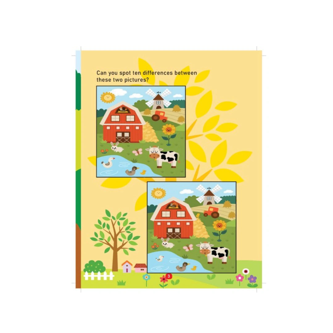 Farm themed kids activity book