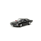 Fast & Furious Dom & Dodge Charger R/T, 1: 24 Scale Black Die-Cast Car with 2.75" Die-Cast Figure (8 Years+) 
