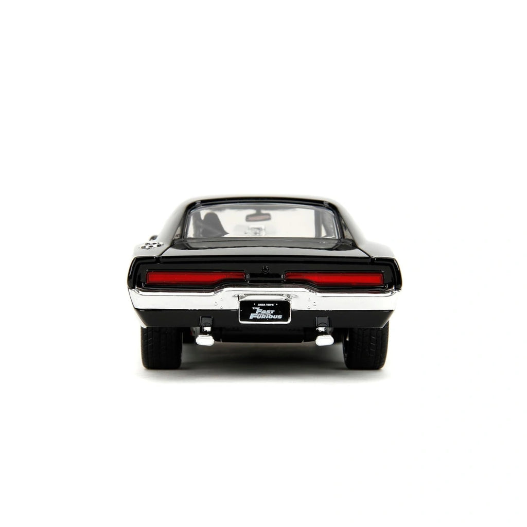 Fast & Furious Dom & Dodge Charger R/T, 1: 24 Scale Black Die-Cast Car with 2.75" Die-Cast Figure (8 Years+) 