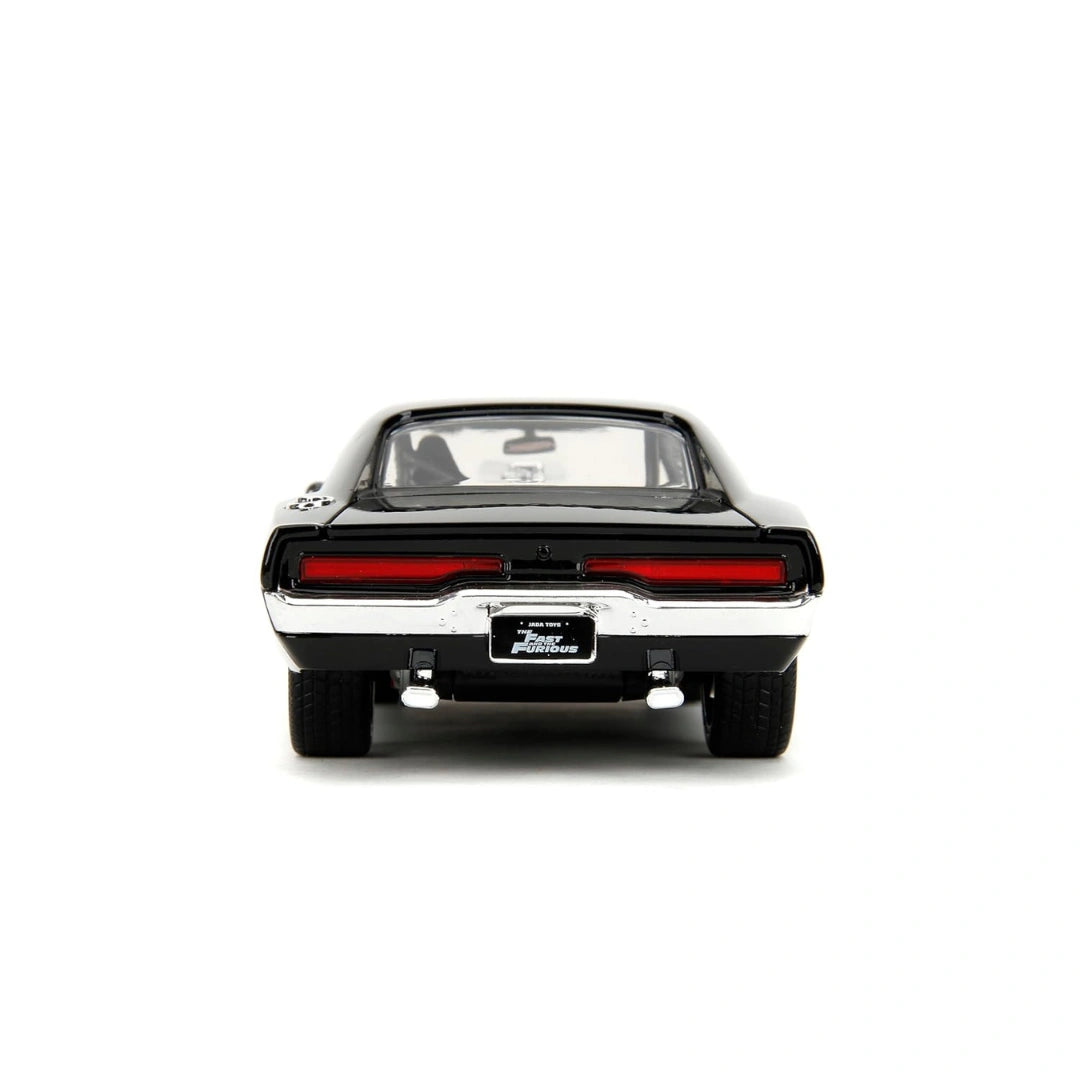 Fast & Furious Dom & Dodge Charger R/T, 1: 24 Scale Black Die-Cast Car with 2.75" Die-Cast Figure (8 Years+) 