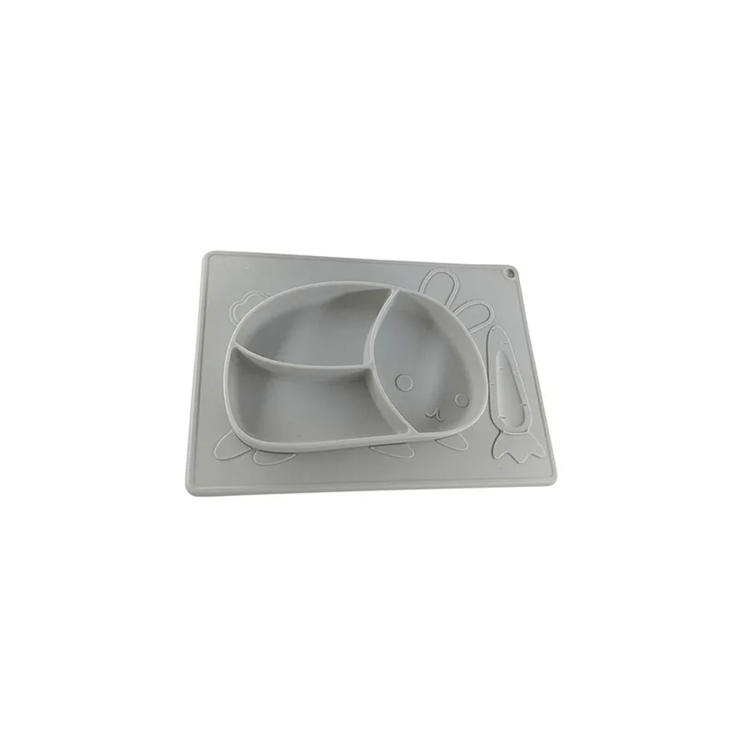 B4brain Feeding Products B4Brain Silicone Rabbit Finger Self Feeding Plate (6 Month+)