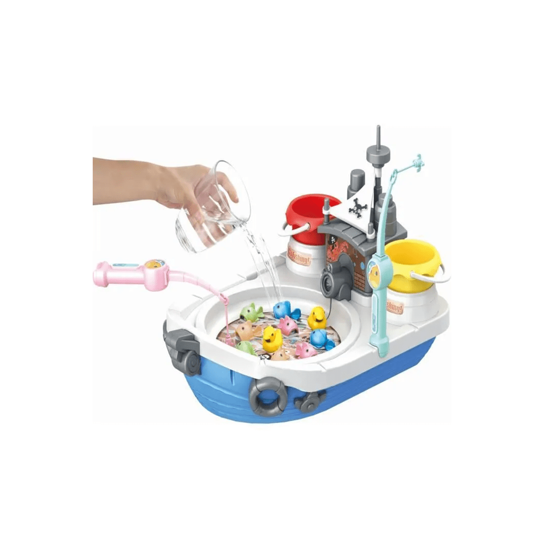 Baan Toys Toys The Magic Lamps Fishing Boat Bath Toy Set For Kids (3 Years+)