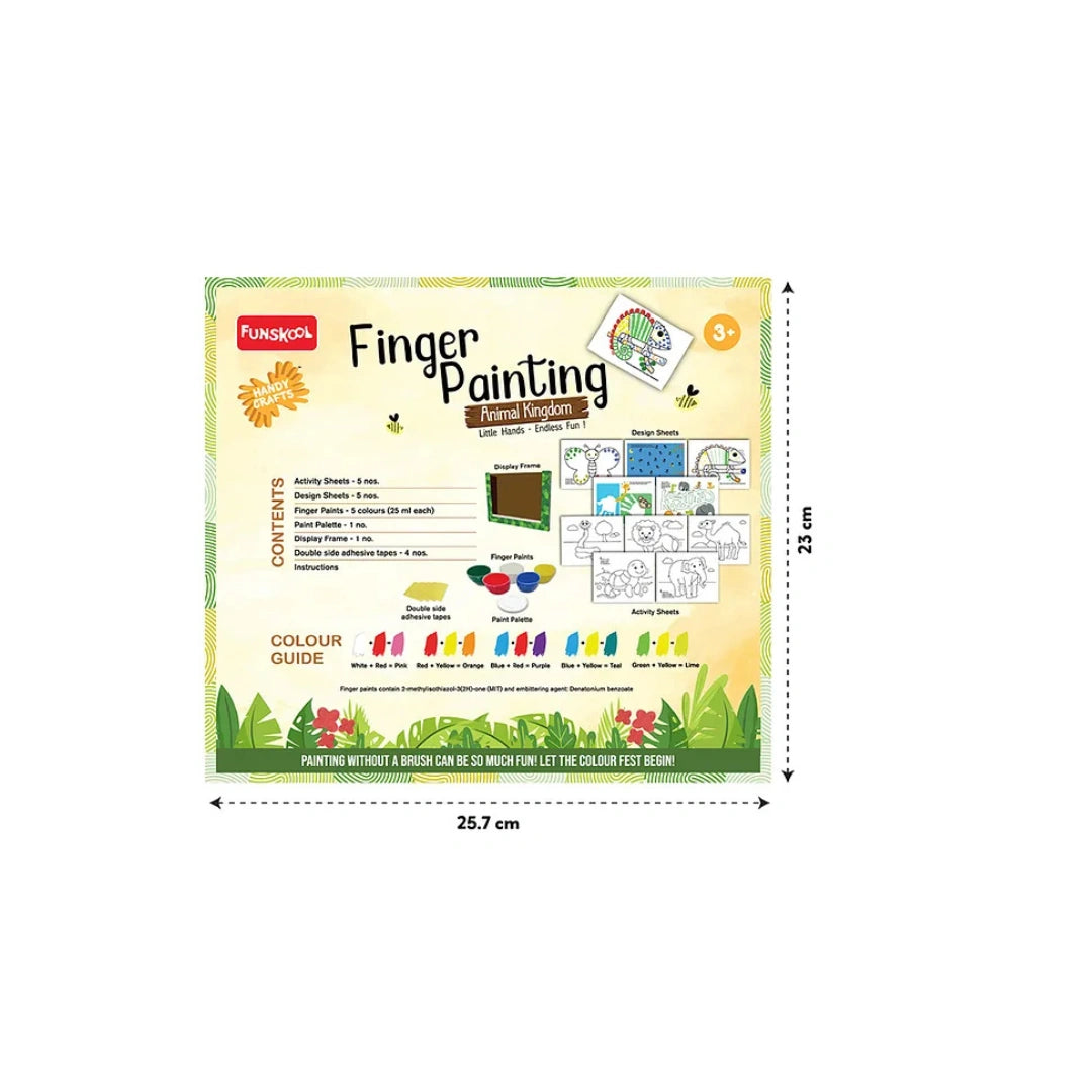 Finger Painting DIY Art & Craft Activity Kit for Kids