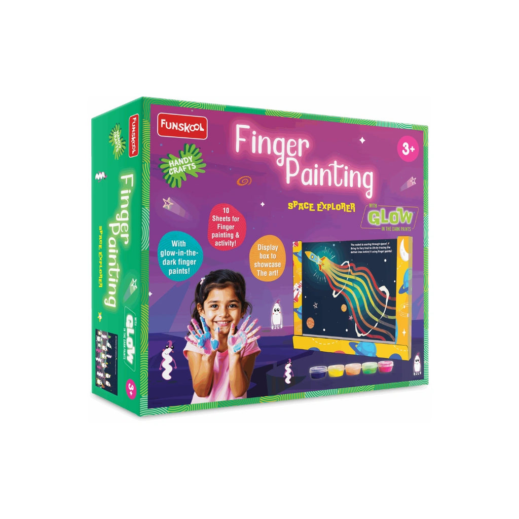 DIY Creative Finger Paint Set with Safe Washable Colours