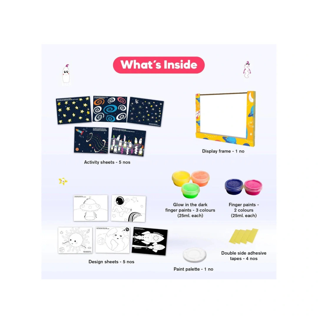 DIY Creative Finger Paint Set with Safe Washable Colours