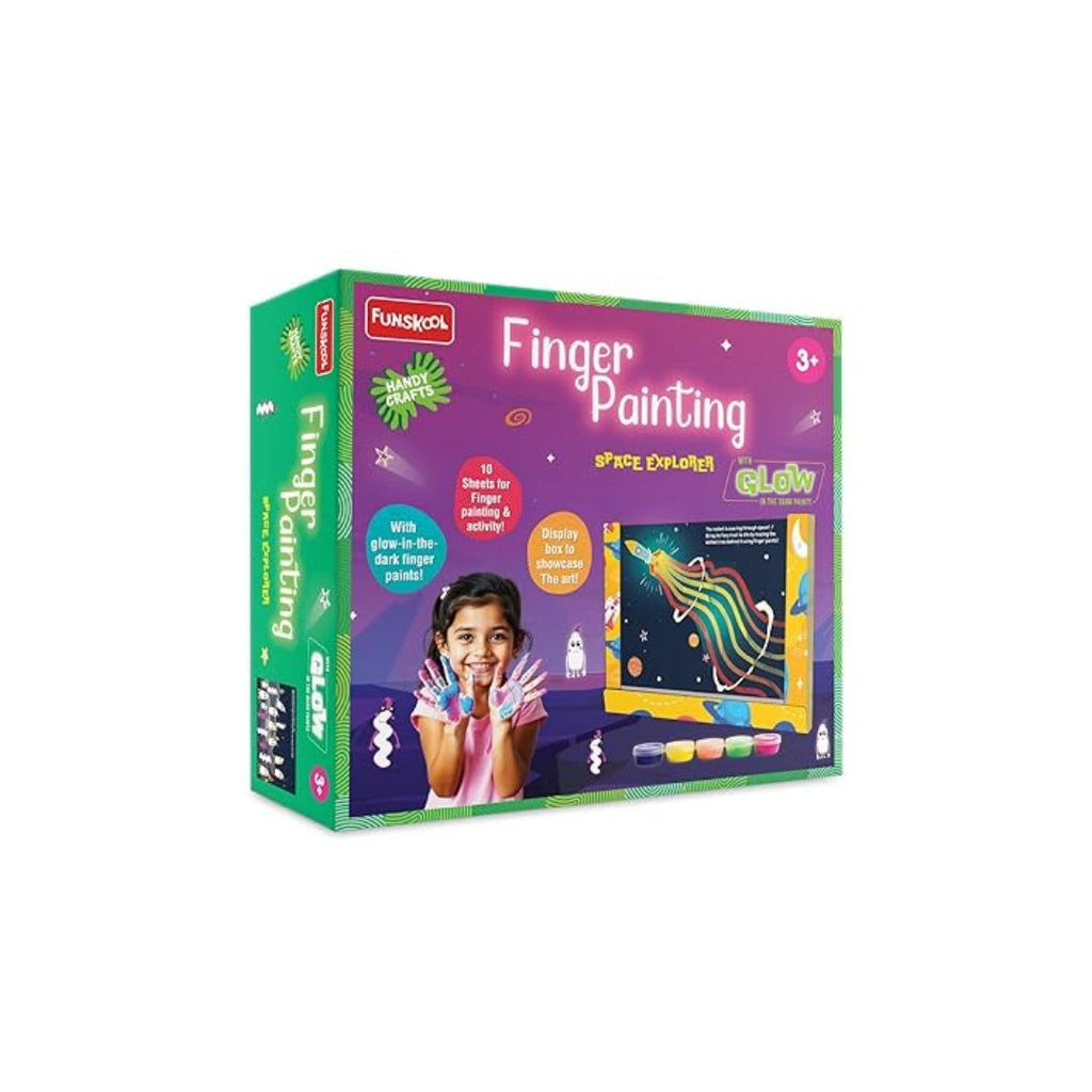 Glow finger painting kit for kids