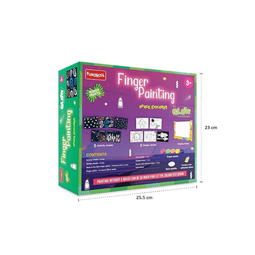 Glow finger painting kit for kids
