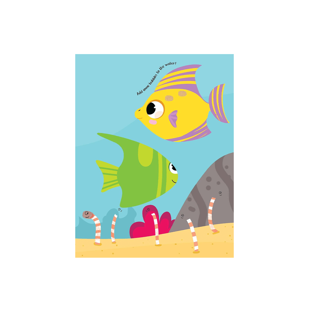 Dreamland Publications Books Dreamland Fingerprint Art Activity Book for Children – Ocean with Thumbprint Gadget (3 Years+)