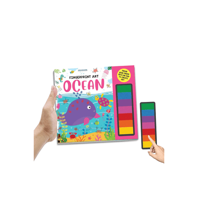 Dreamland Publications Books Dreamland Fingerprint Art Activity Book for Children – Ocean with Thumbprint Gadget (3 Years+)