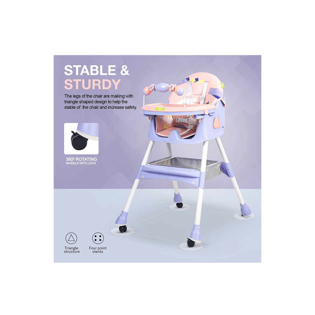 Baybee Other Gears Baybee Fiora Series 3 in 1 Convertible High Chair for Kids with Adjustable Comfortable Seat