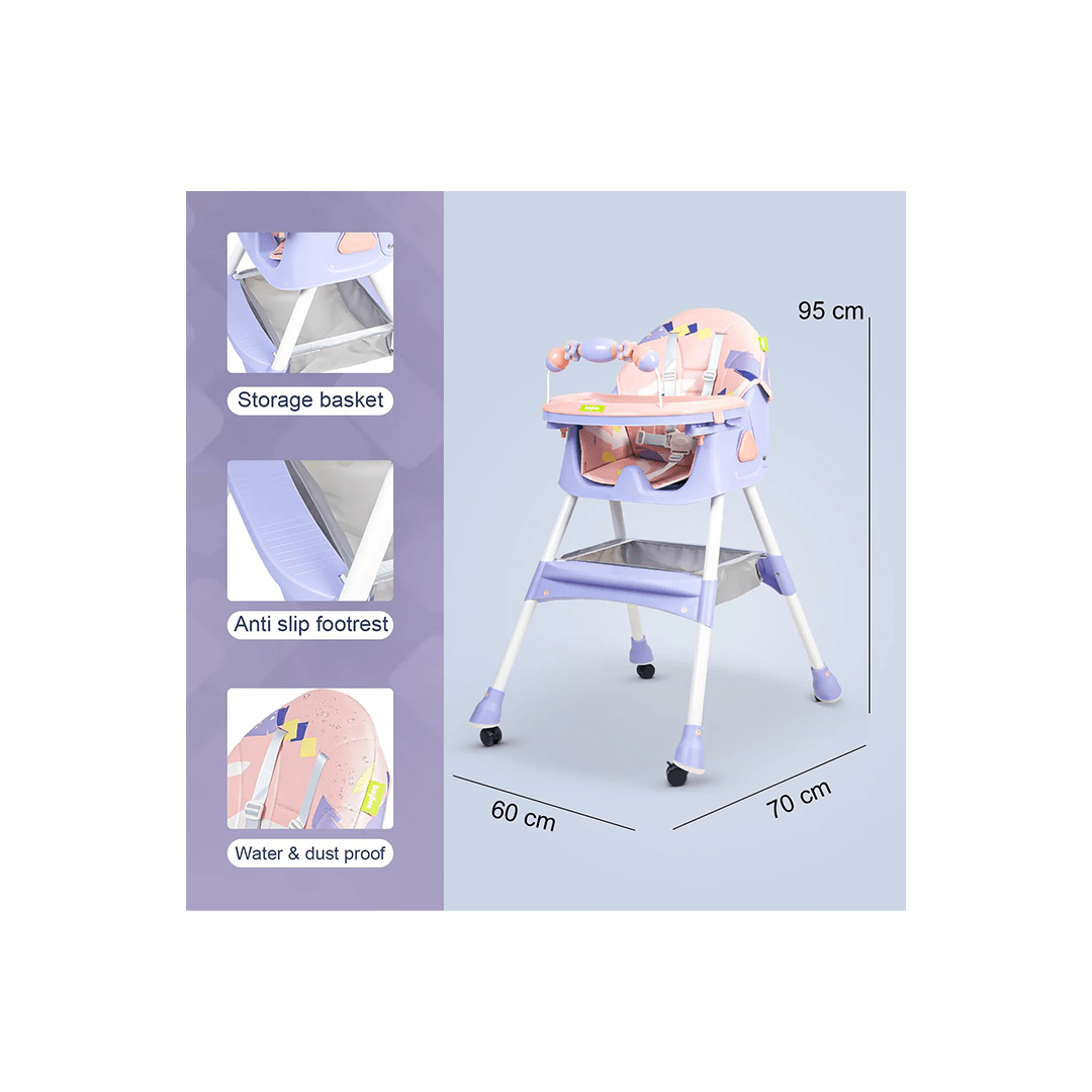 Baybee Other Gears Baybee Fiora Series 3 in 1 Convertible High Chair for Kids with Adjustable Comfortable Seat