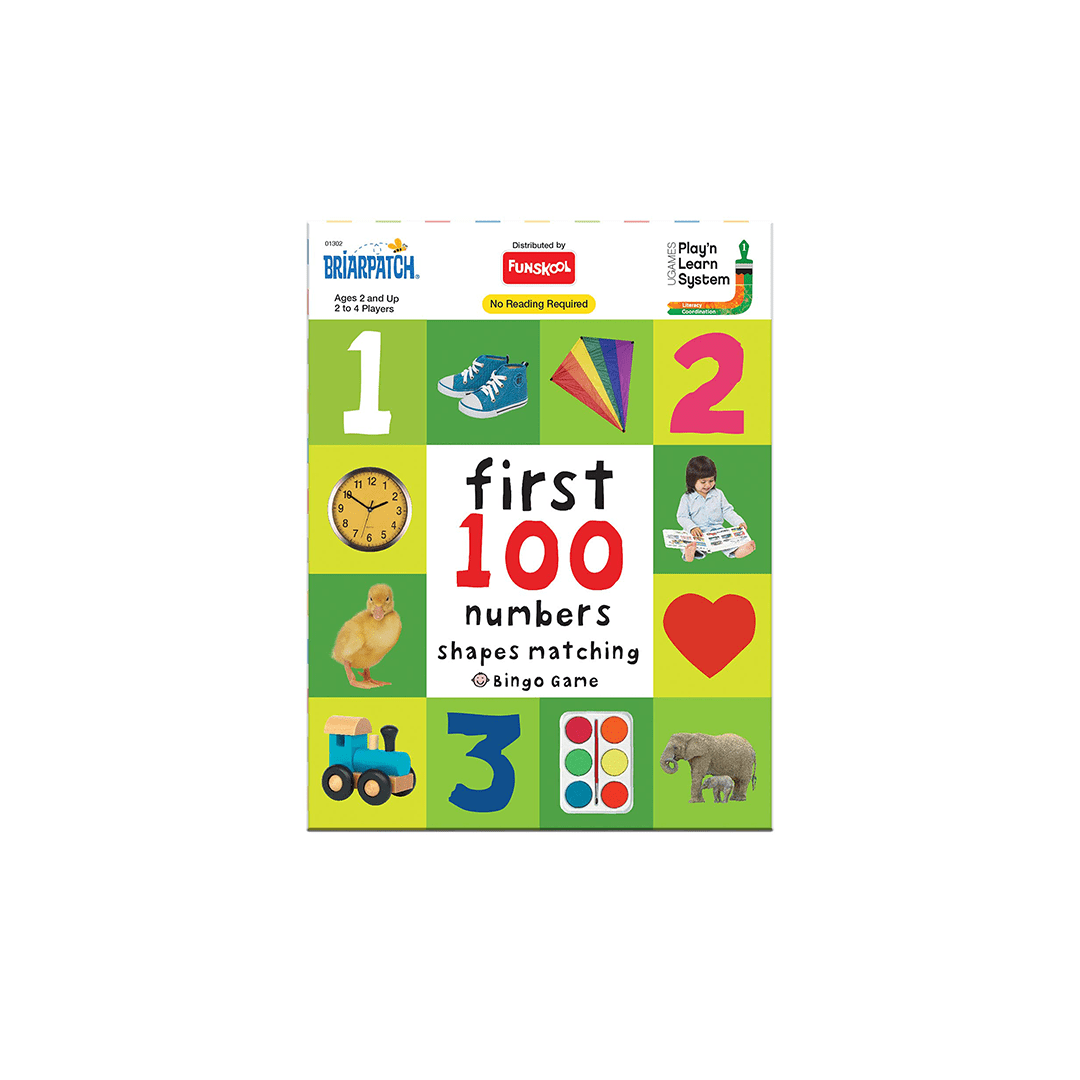 Funskool Toys Funskool First 100 Numbers Shapes Matching Bingo Game (2 Years+)