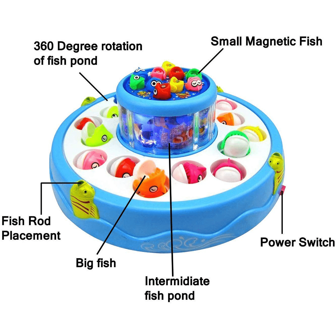 The Magic Lamps Toys The Magic Lamps Fish Catching Toy Interactive Fishing Game with Lights & Music (3+)