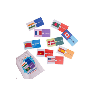 My House Teacher Toys My House Teacher Flags Puzzle - 24 pairs self correcting jigsaw puzzle (4 Years+)