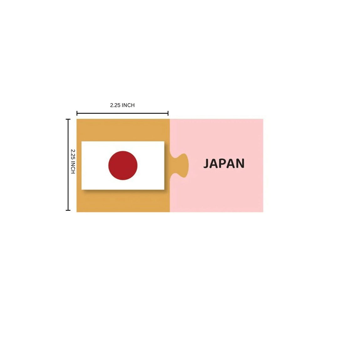 My House Teacher Toys My House Teacher Flags Puzzle - 24 pairs self correcting jigsaw puzzle (4 Years+)