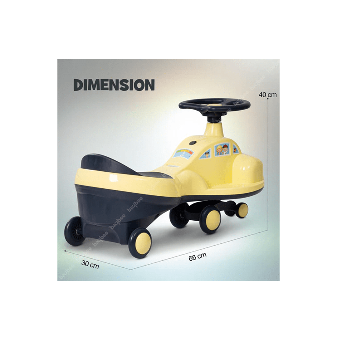 Baybee Ride-ons Baybee Flare Magic Swing Cars for Kids with PP Wheels (3-8 Year)