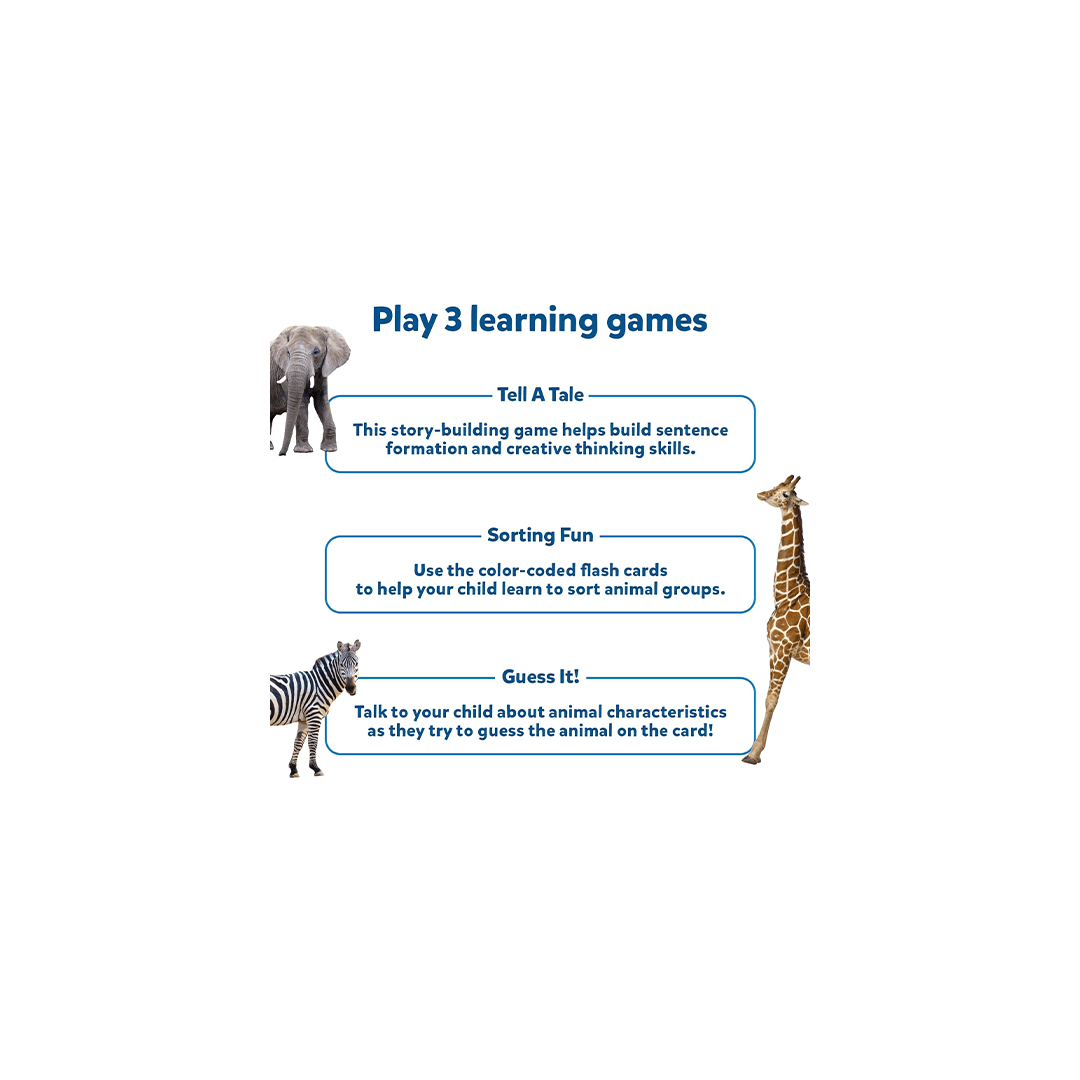 Skillmatics Toys Skillmatics Flash Cards for toddlers: First 100 Animals (ages 1-4)