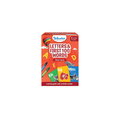 Skillmatics Toys Skillmatics Flash Cards for toddlers: Letters & First 100 Words (ages 1-4)