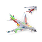 Toy airplane with lights and music