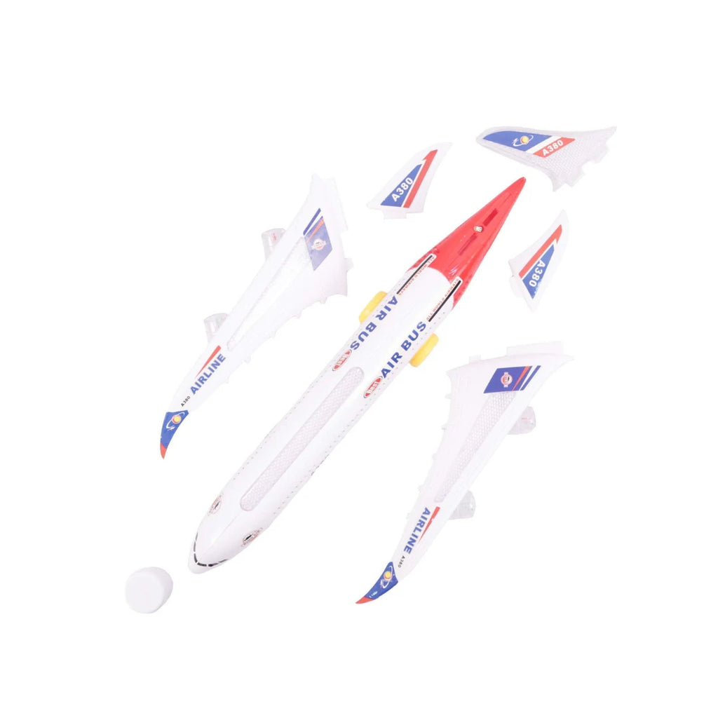 Toy airplane with lights and music