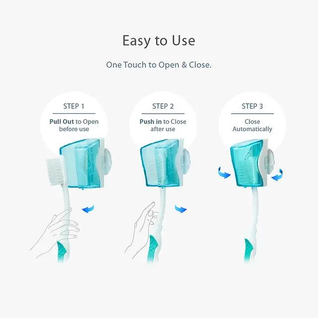 Flipper - Twigo Toothbrush W Cover - Ocean Blue