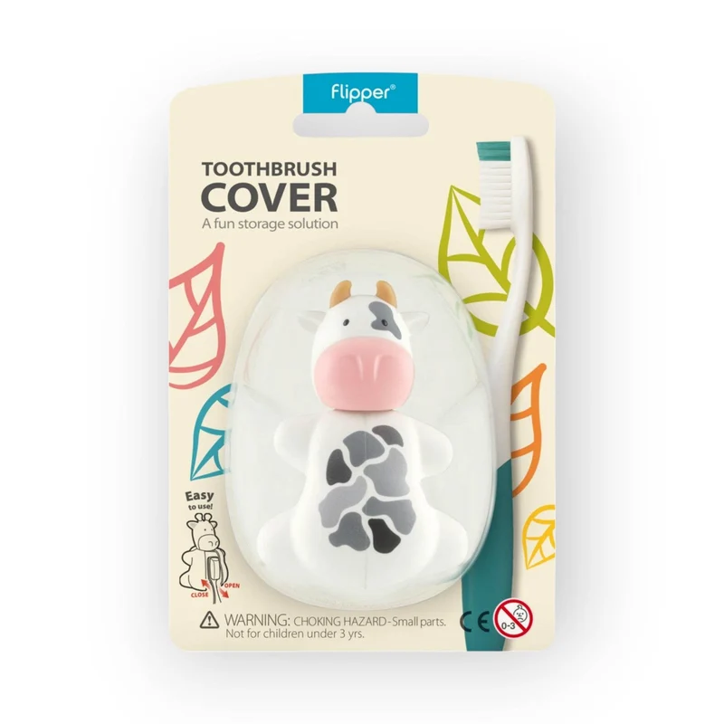 Flipper Toothbrush Cover Cow