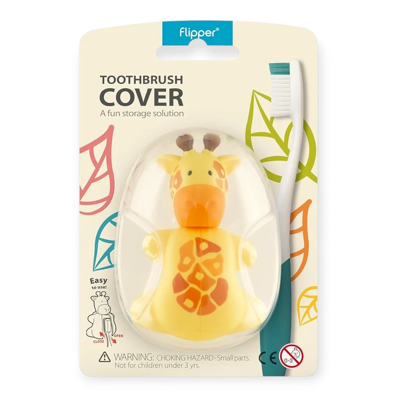 Flipper Toothbrush Cover - Giraffe