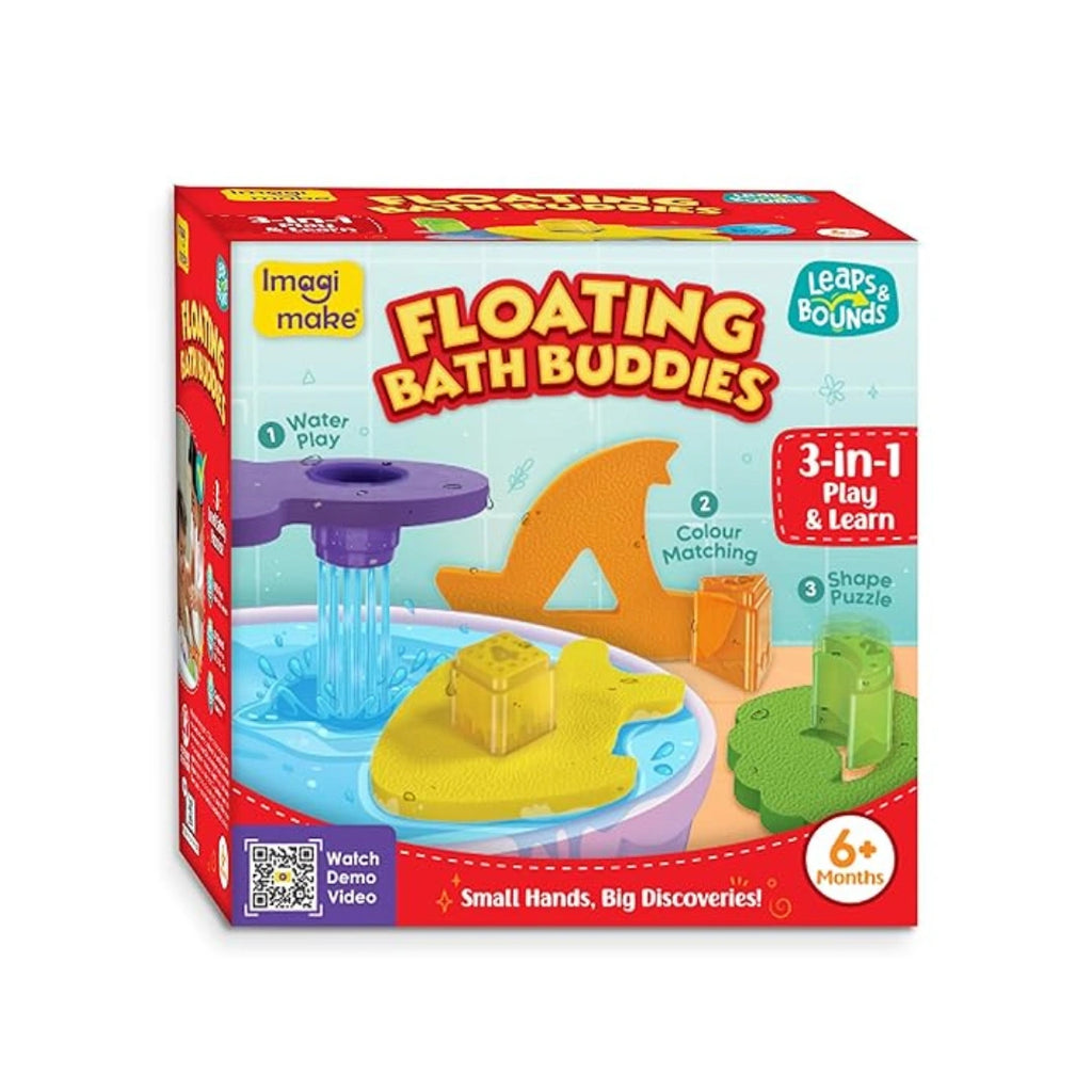 Bath toy set with shape blocks