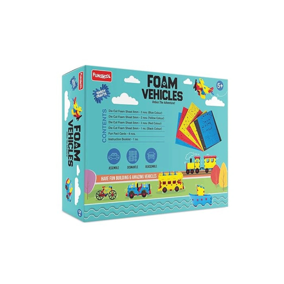 Foam vehicle craft kit for kids
