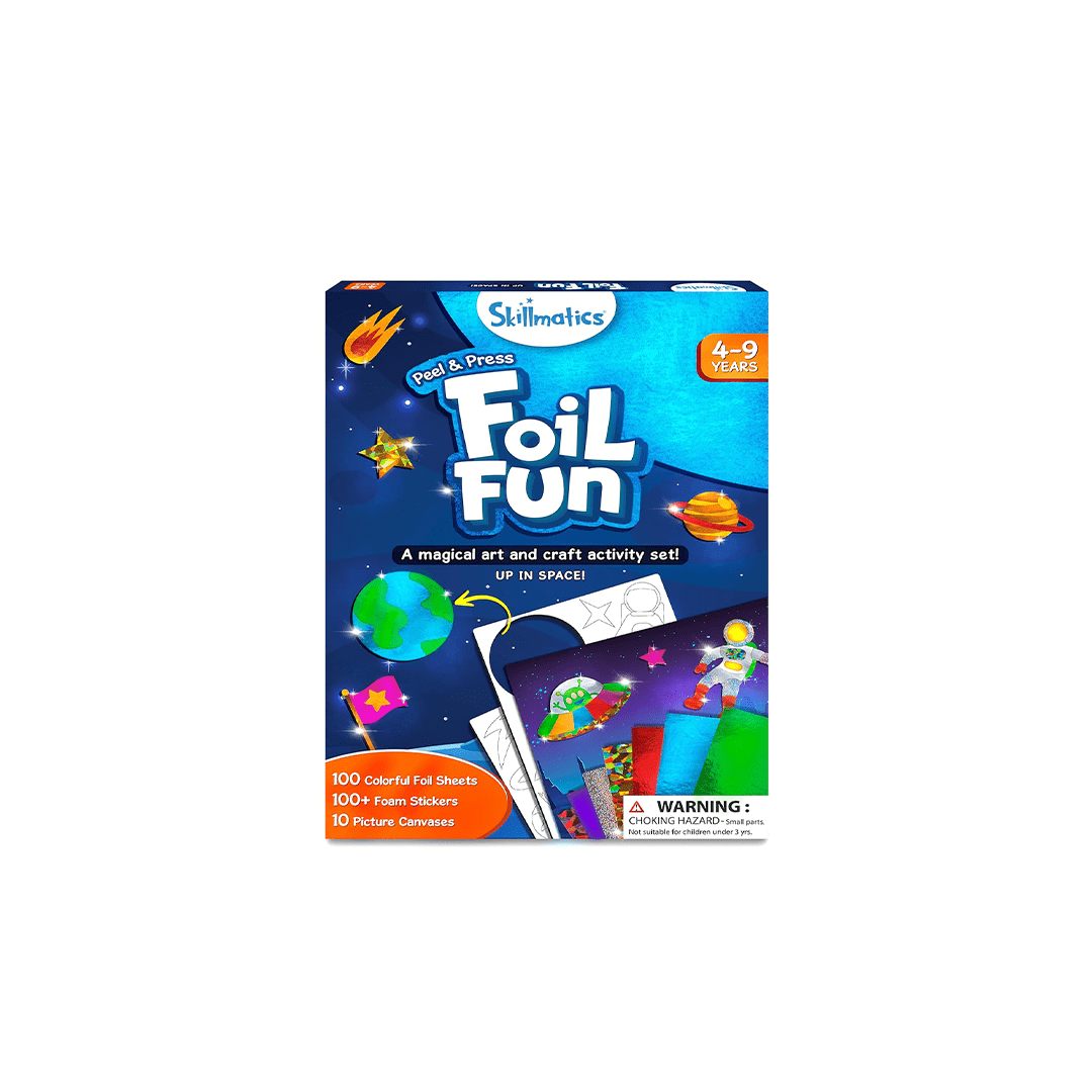 Skillmatics Art And Craft Kit Skillmatics Art & Craft Activity - Foil Fun: Up in space | No Mess Art Kit (ages 4-9)