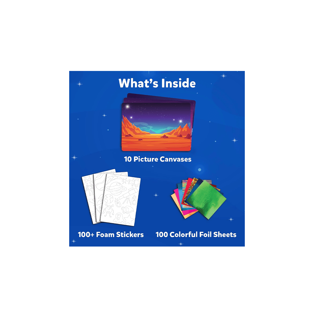 Skillmatics Art And Craft Kit Skillmatics Art & Craft Activity - Foil Fun: Up in space | No Mess Art Kit (ages 4-9)