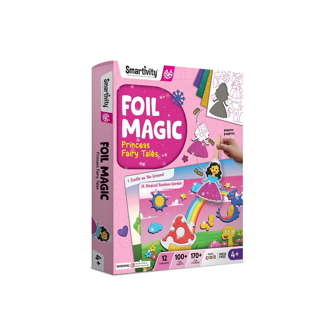Smartivity Toys Smartivity Foil Magic - Princess Fairy Tales | DIY Activity Kit (4 Years+)