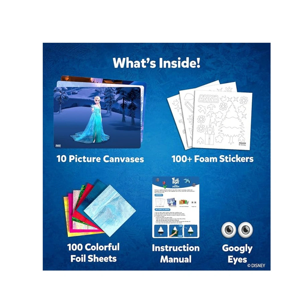 Foil Fun Disney Frozen,Paper Boards,Foam Stickers,Foil Sheets (4-9 years)