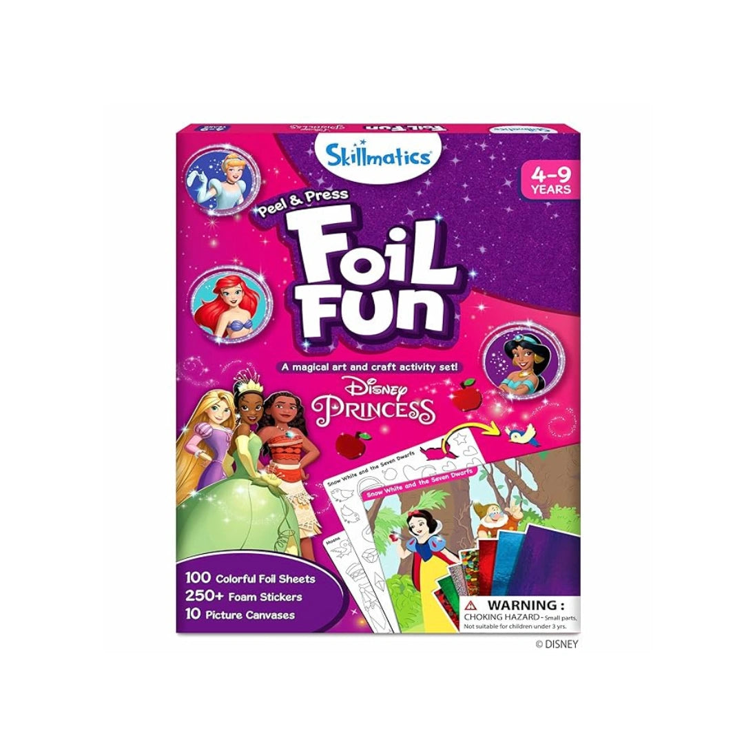  Foil Fun Disney Princess,To Improve Creativity,Focus,Fine Motor Skills For Children (4-9 years)