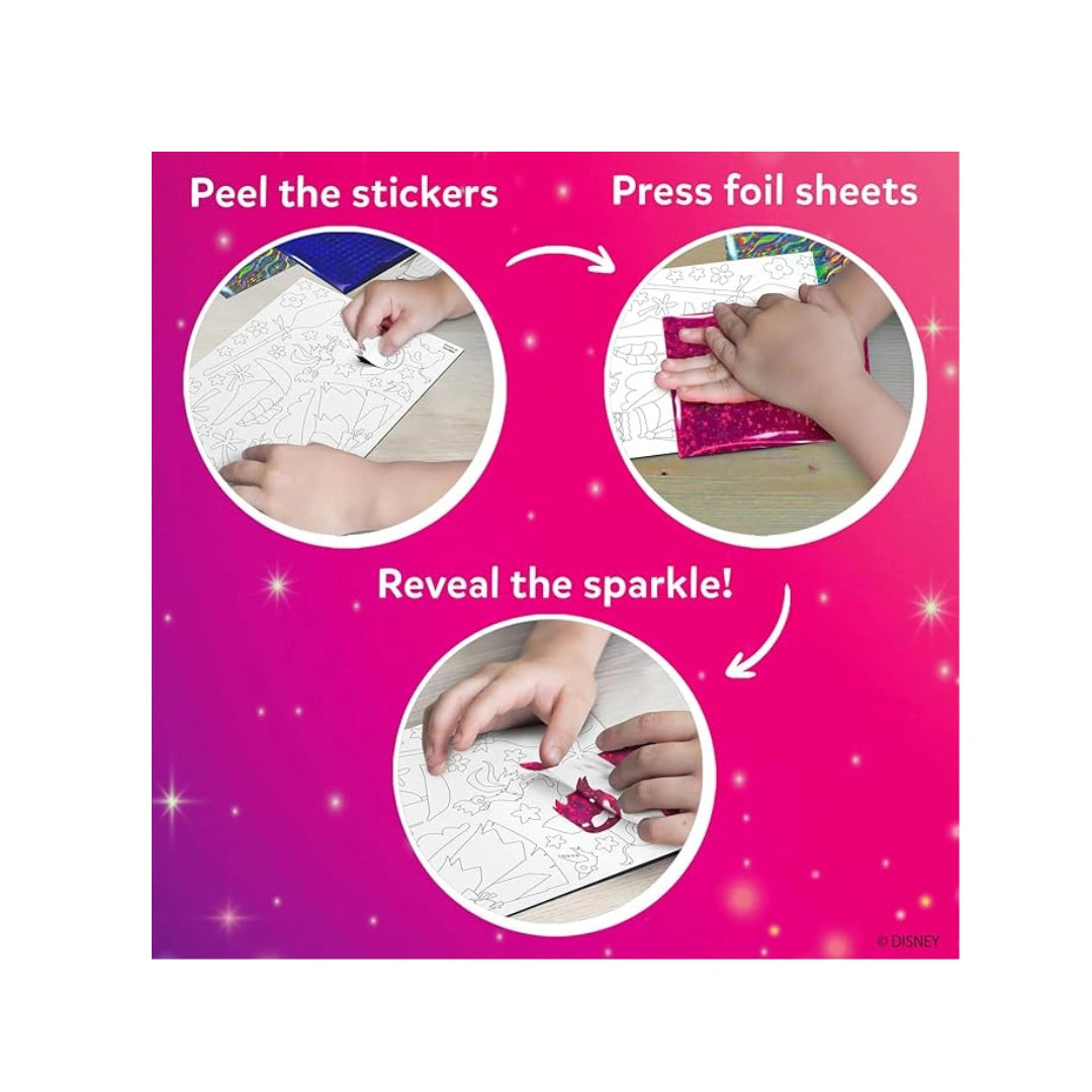 Foil Fun Disney Princess,To Improve Creativity,Focus,Fine Motor Skills For Children (4-9 years)