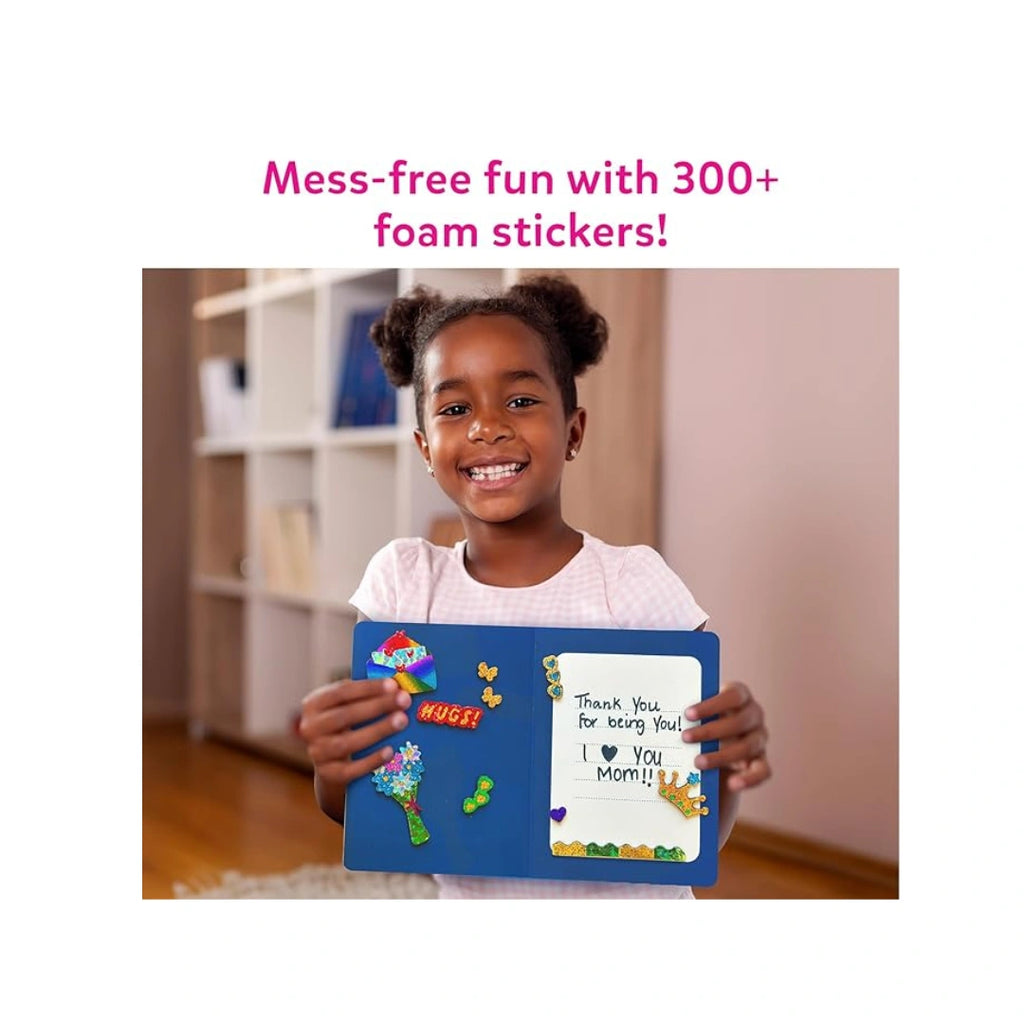 Foil Fun Greeting Cards for Students,Paper Cards,Foam Stickers,Foil Sheets To Improve Creativity,Coordination,Focus,Motor Skills (4-6 years)