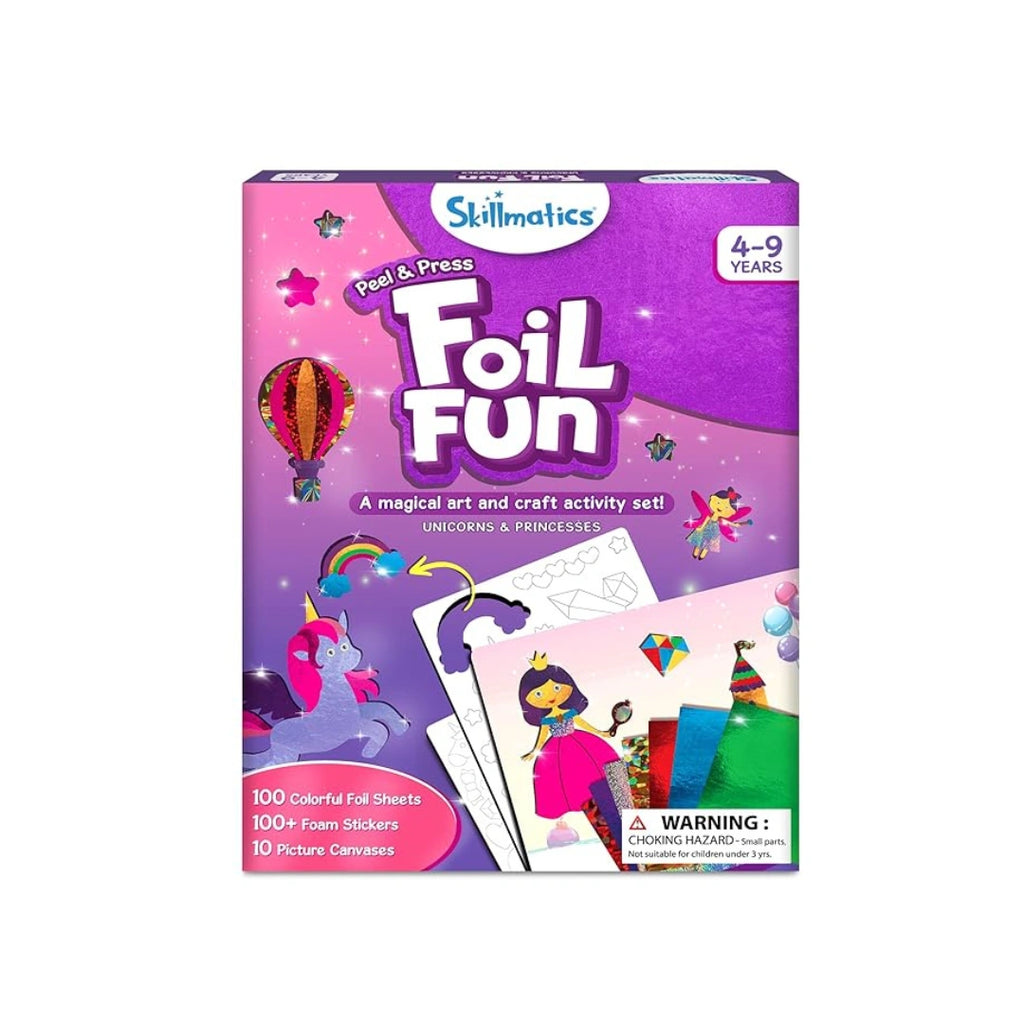 Foil Fun Unicorns & Princesses for Students,To Improve Creativity,Motor skills,Coordination,Focus (4-9 years)
