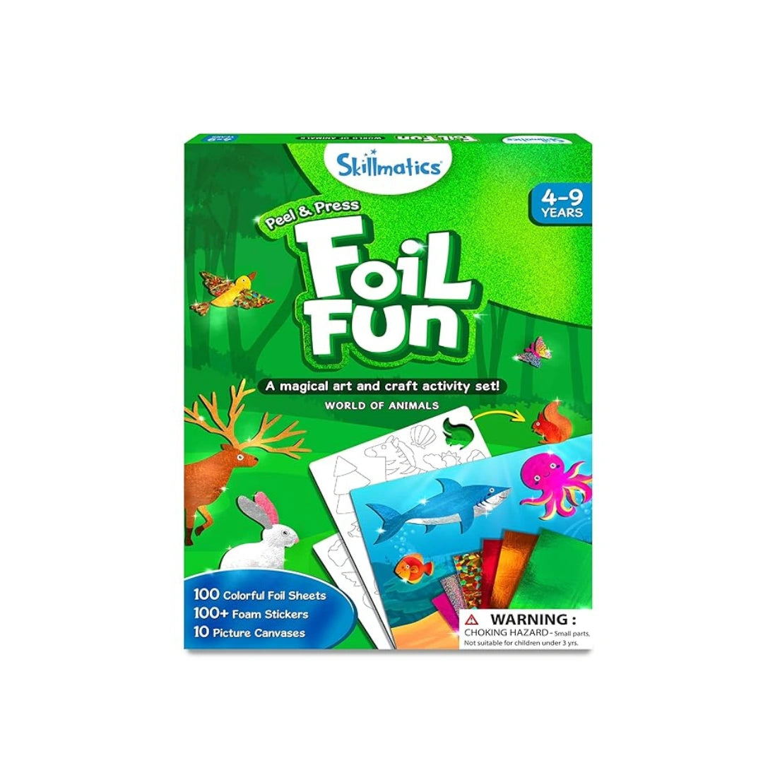 Skillmatics Foil Fun World of Animals for Children to Improve Creativity,Motor Skills,Coordination,Focus (4-9 years)