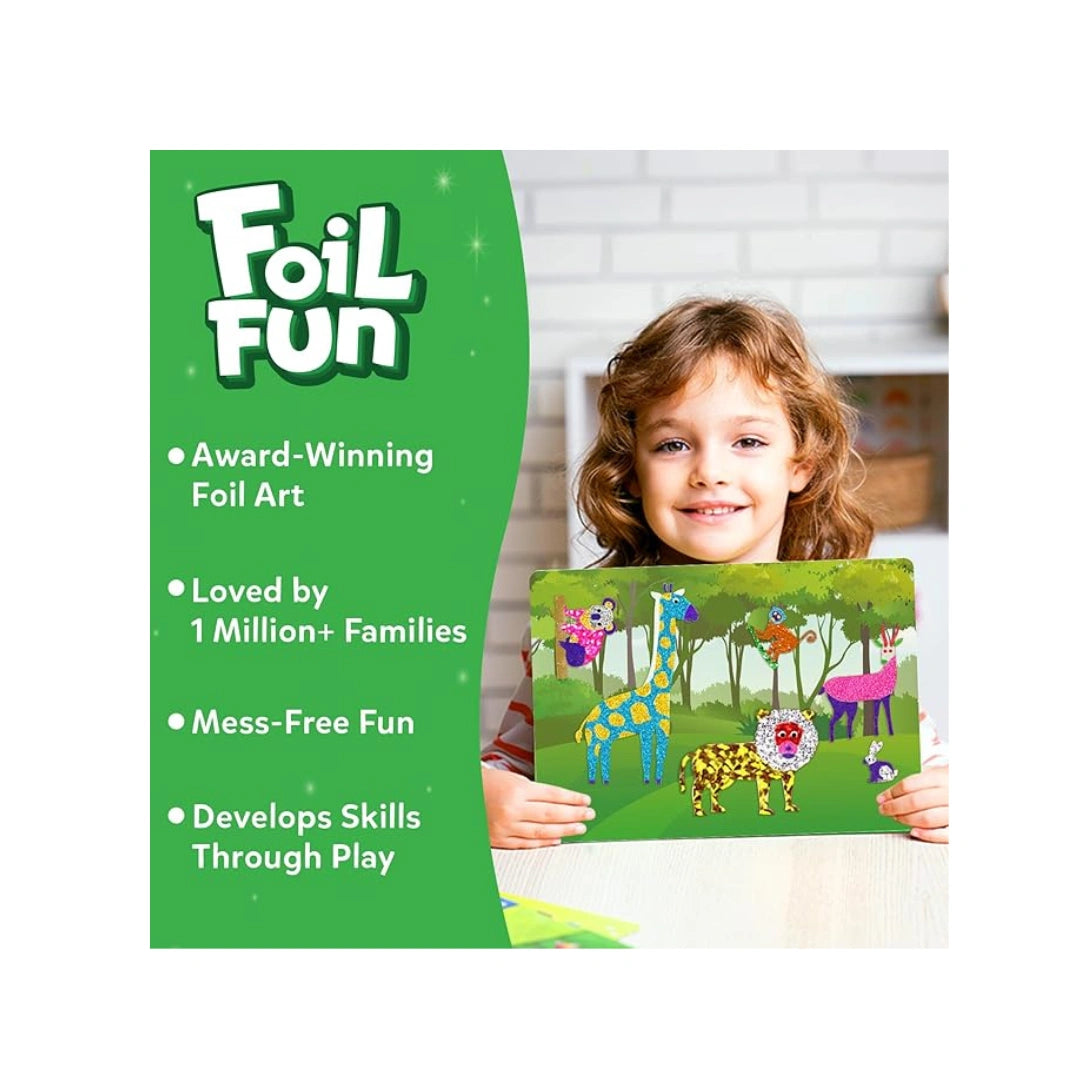 Foil Fun World of Animals for Children to Improve Creativity,Motor Skills,Coordination,Focus (4-9 years)
