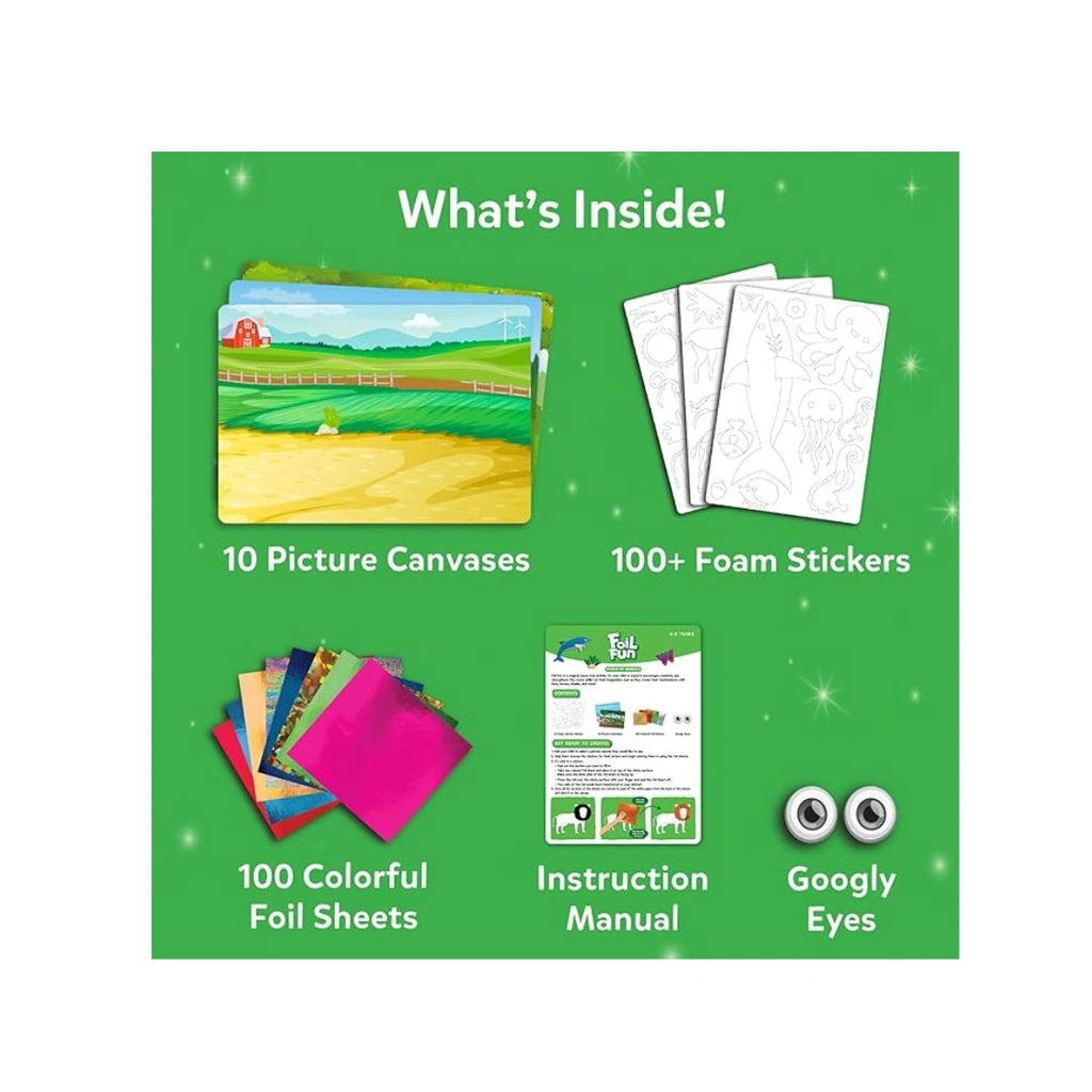 Foil Fun World of Animals for Children to Improve Creativity,Motor Skills,Coordination,Focus (4-9 years)