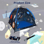 Foldable Indoor Play Tent House for Kids featuring Mesh Roof & Curtain Door 120x120x100cm