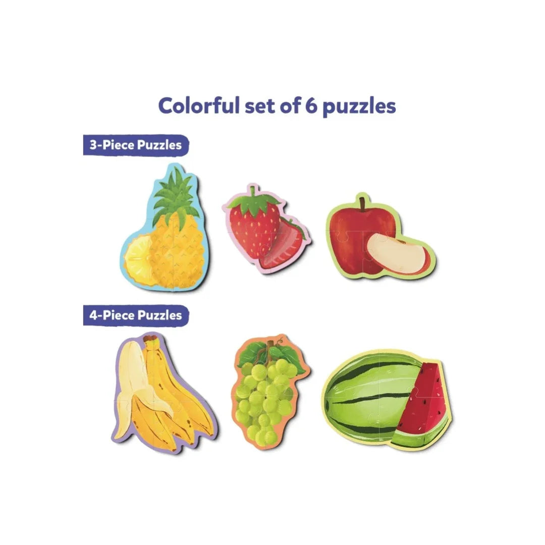 6 colorful beginner puzzles specially designed for preschool children