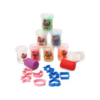 Creative Modelling & Learning Dough Kit with 8 Colour Dough Tubs and Shape Cutters