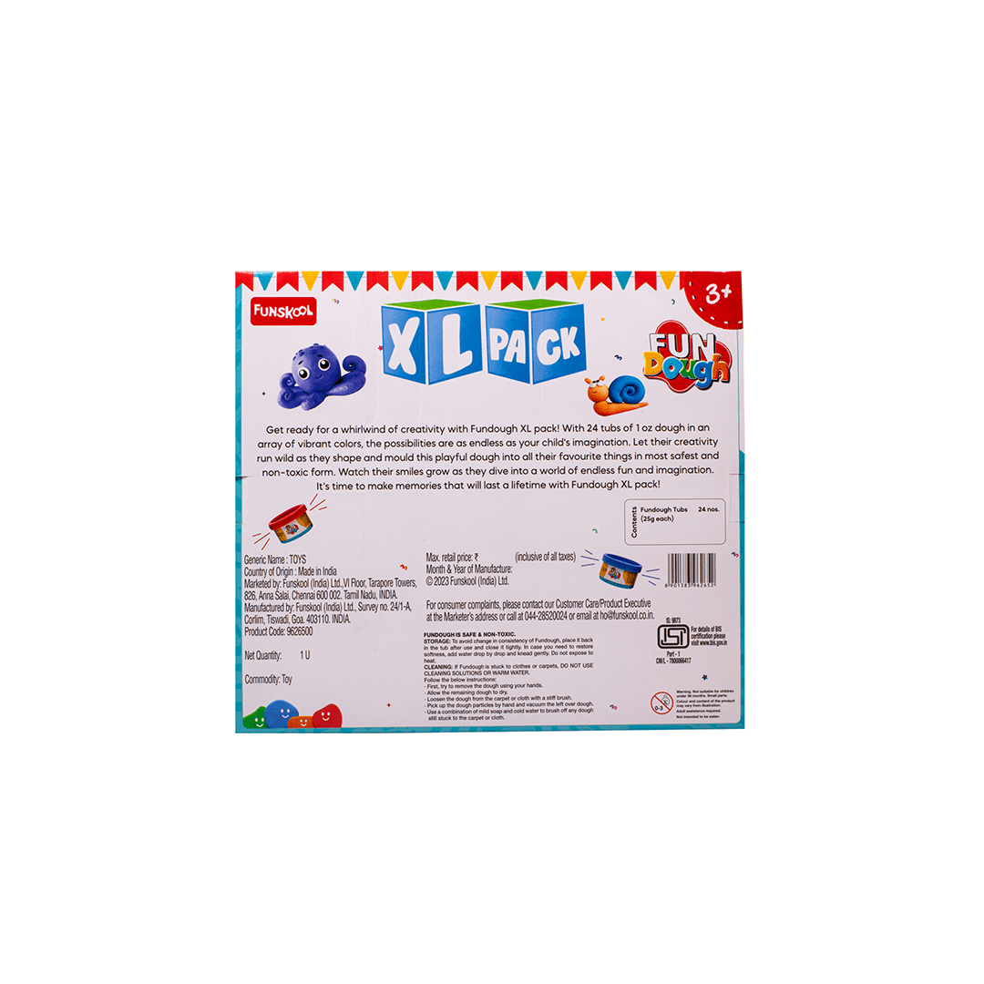 Funskool Craft Kit Funskool Fundough - XL Pack, Shaping and Sculpting (3 Years+)