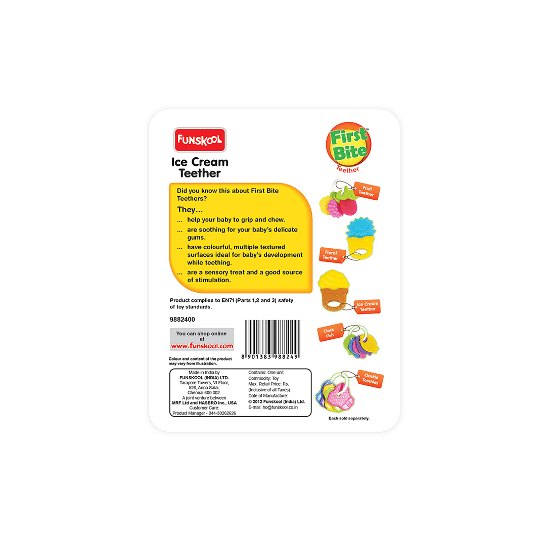 Funskool Toys Funskool Ice cream Teether (3 Months+)