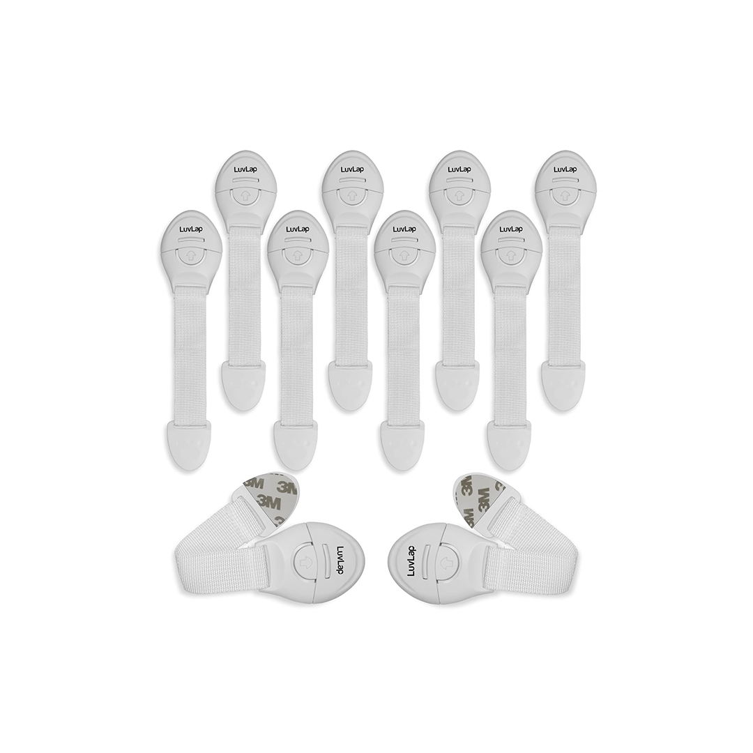 LuvLap Other Gears LuvLap Baby Safety Furniture Locks, Pack of 20, Adjustable and Flexible with 3M Adhesive